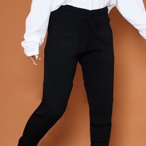 Black Knitted Jogger